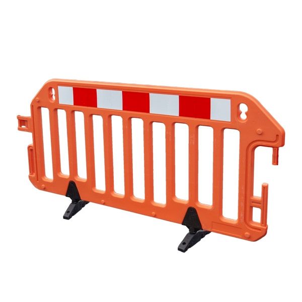 Orange workzone barrier